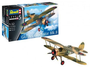 Black Forest® Hobby Supply Co Revell 3846 1/32 Gloster Gladiator Mk II BiPlane Fighter — Military Aircraft Kits > Revell