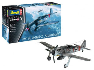 Black Forest® Hobby Supply Co Revell 3874 1/32 Fw190A8/R2 Sturmbock Fighter — Military Aircraft Kits > Revell