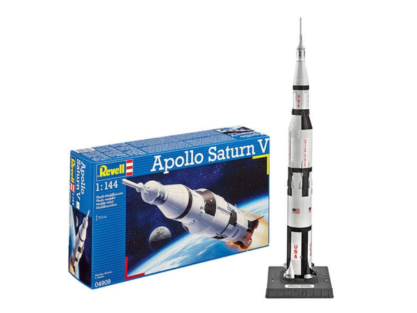 Black Forest® Hobby Supply Co Revell 4909 1/144 Apollo 11 Saturn V Rocket 50th Anniversary Moon Landing 1969-2 — Military