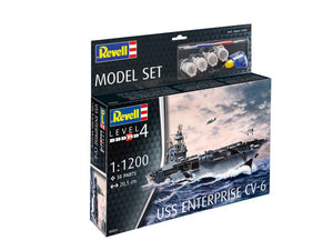 Black Forest® Hobby Supply Co Revell 65824 1/1200 USS Enterprise CV6 Aircraft Carrier w/paint & glue — Military Boat & Ship
