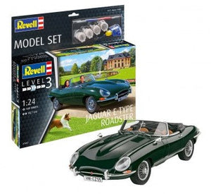 Black Forest® Hobby Supply Co Revell 67687 1/24 Jaguar E-Type Roadster w/paint & glue (D) — Car & Truck Model Kits > Revell