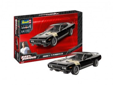 Black Forest® Hobby Supply Co Revell 7692 1/25 Fast & Furious Dominic's 1971 Plymouth GTX Car — Car & Truck Model Kits >