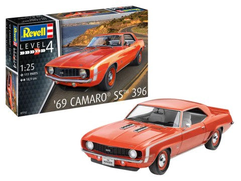 Black Forest® Hobby Supply Co Revell 7712 1/25 1969 Camaro SS 396 Car — Car & Truck Model Kits > Revell