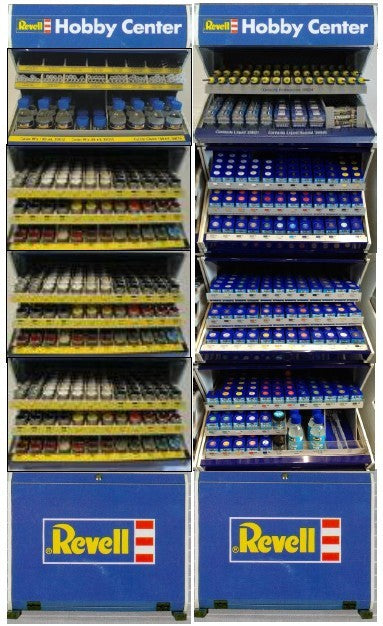 Black Forest® Hobby Supply Co Revell G Aqua (Acrylic), Enamel Paints, Thinners/Brushes & Glue Deal with 2 Free Racks (88