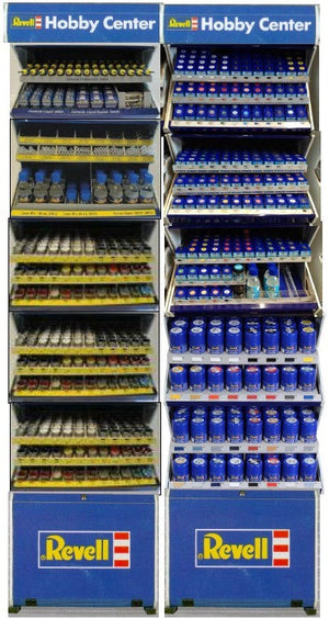 Black Forest® Hobby Supply Co Revell H COMPLETE Hobby Center Paint Deal with 2 Free Racks (88 colors both, 32 sprays,