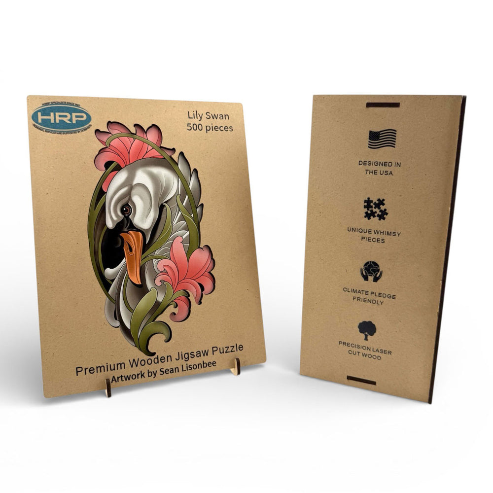 River City Toys Lily Swan Wooden Jigsaw Puzzle, 500 pcs