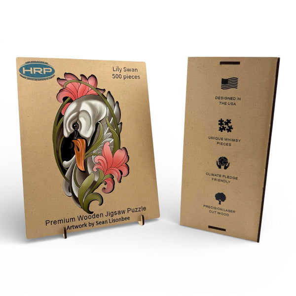 River City Toys Lily Swan Wooden Jigsaw Puzzle, 500 pcs
