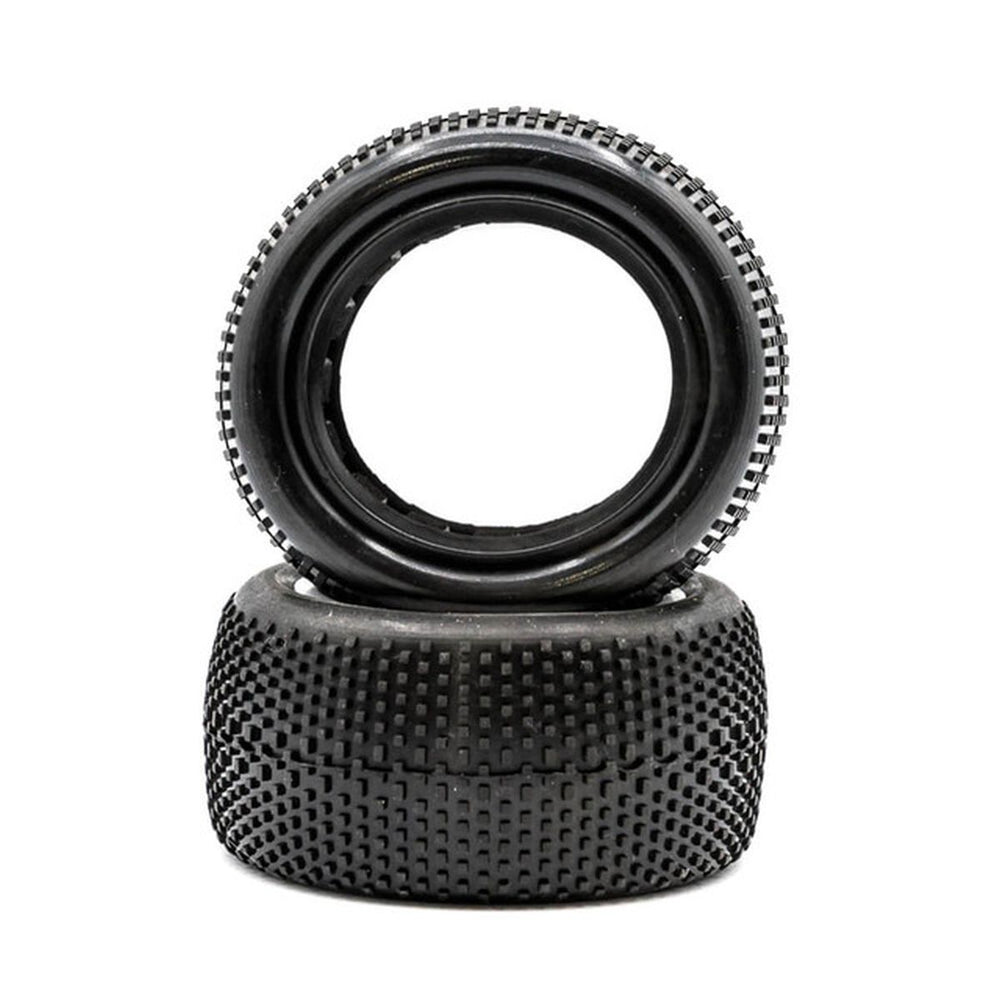 Raw Speed Super Mini - 1/10 Rear Buggy Tires w/Black Inserts (1 Pair)