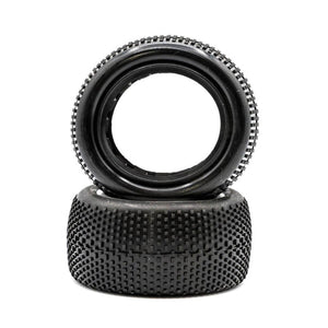 Super Mini - 1/10 Rear Buggy Tires w/Black Inserts (1 Pair)