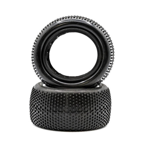 Super Mini - 1/10 Rear Buggy Tires w/Black Inserts (1 Pair)