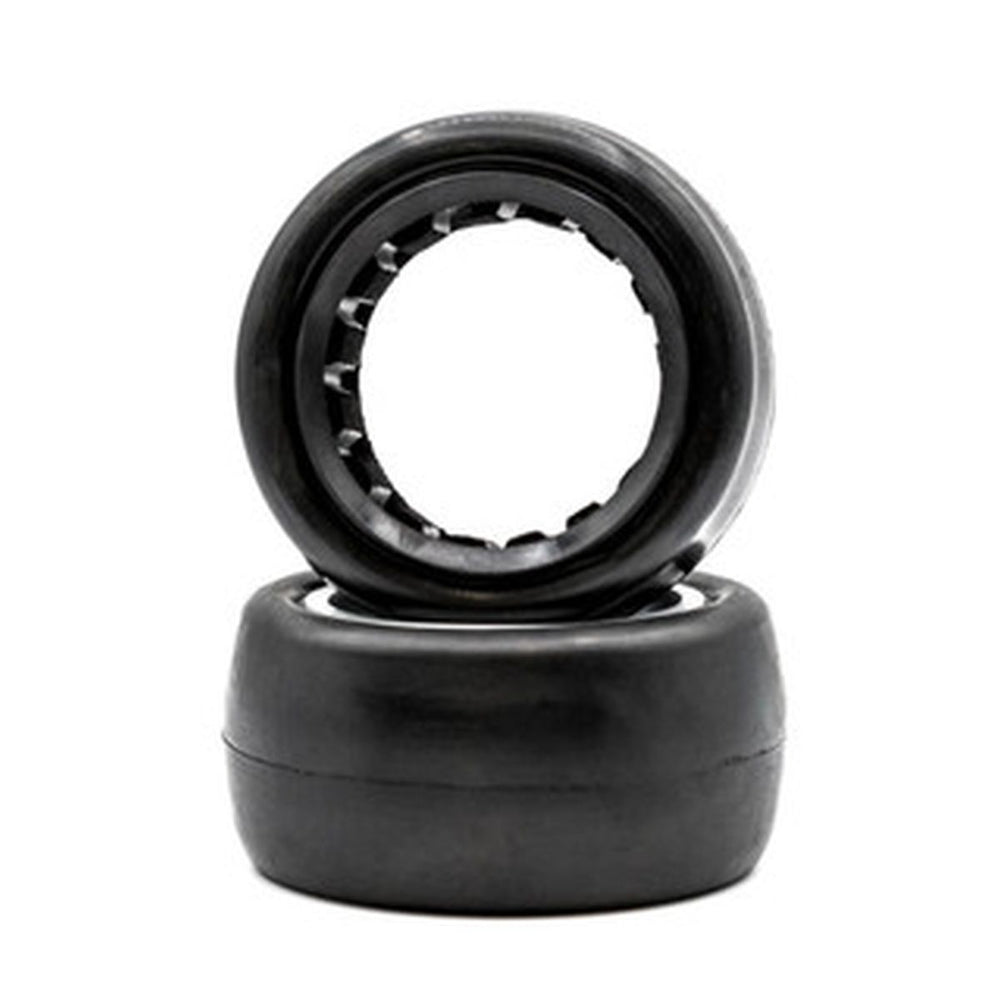 Raw Speed Low Pro -1/10 Scale Oval - Rear Buggy Tires w/ Inserts