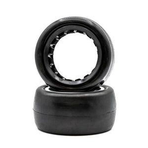 Raw Speed Low Pro -1/10 Scale Oval - Rear Buggy Tires w/ Inserts
