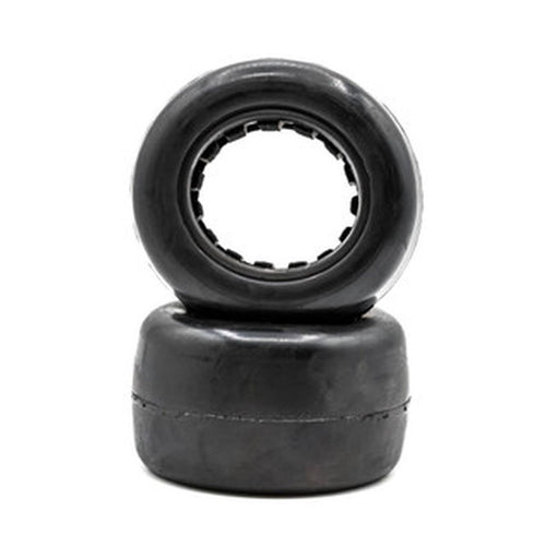 Raw Speed Slick - 1/10 Stadium Truck Tires w/ Inserts (1 Pair)