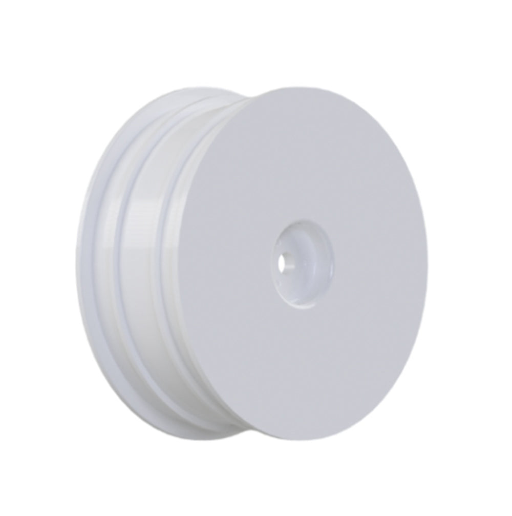 Raw Speed 2.2" 1/10 2WD Front Wheels (White) (2) (B6/RB6)