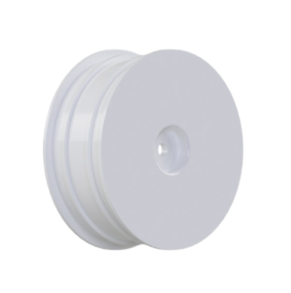 Raw Speed 2.2" 1/10 2WD Front Wheels (White) (2) (B6/RB6)