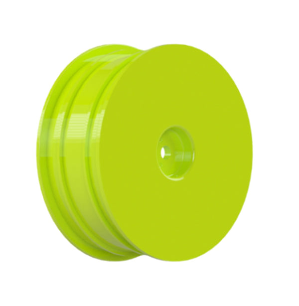 Raw Speed 2.2" 1/10 2WD Front Wheels (Yellow) (2) (B6/RB6)