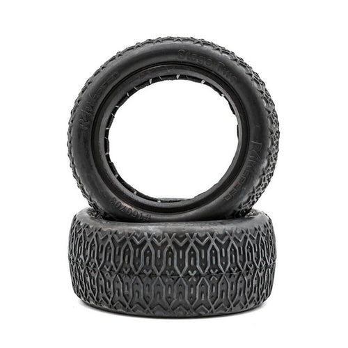 Raw Speed Stage Two - 1/10 4WD Front Buggy Tires w/ Inserts 2.2"