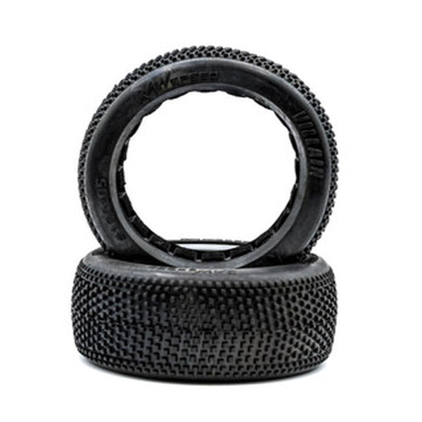 Raw Speed Villain - 1/8 Buggy Tires w/ Inserts (1 Pair) Super Soft