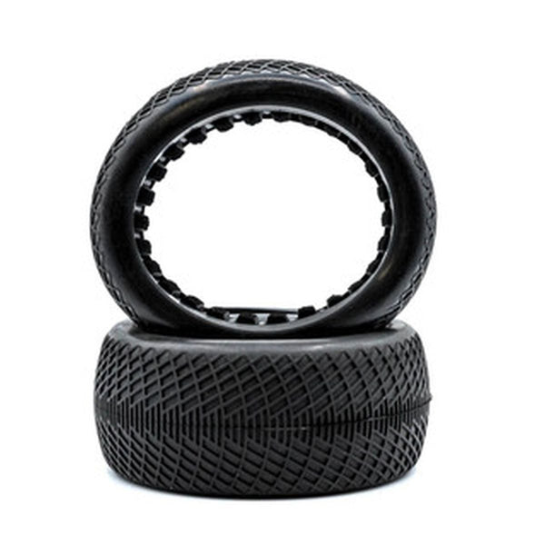 Raw Speed Radar - 1/8 TRUGGY Tires w/ Inserts (1 Pair) Clay (White)
