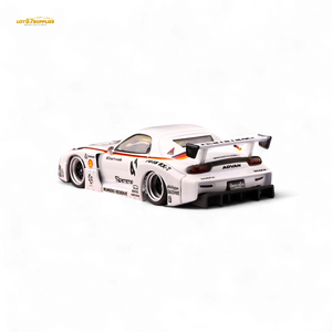 Inno64 Mazda RX-7 LBWK in White 1:64 IN64-LBWK-RX7-02