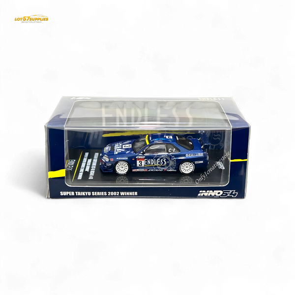 Inno64 NISSAN SKYLINE GT-R (R34) #3 "ENDLESS ADVAN"  Super Taikyu Series 2002 Winner 1:64