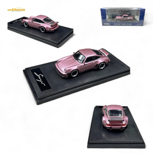 HobbyFans Porsche Singer 930 Turbo Study Ghost Player Custom Pink 1:64