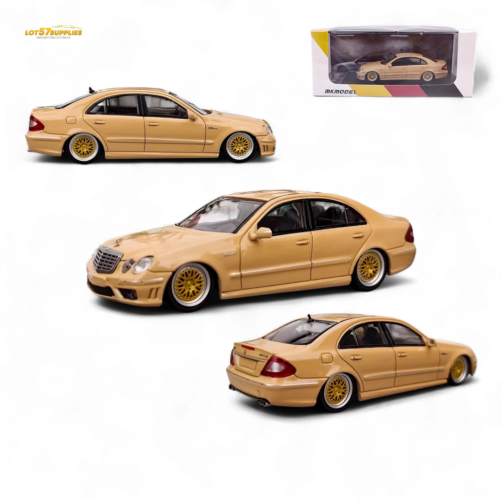 MK Model Mercedes-Benz E63 AMG W211 Lowered in Desert Yellow 1:64