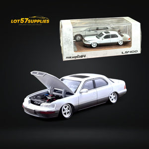 Fine works64 Lexus LS400 - White/Gray Double Stanced 1:64