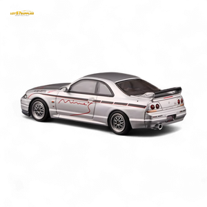 Inno64 NISSAN SKYLINE GR-R (R33) "Tuned by Mine's" Silver 1:64