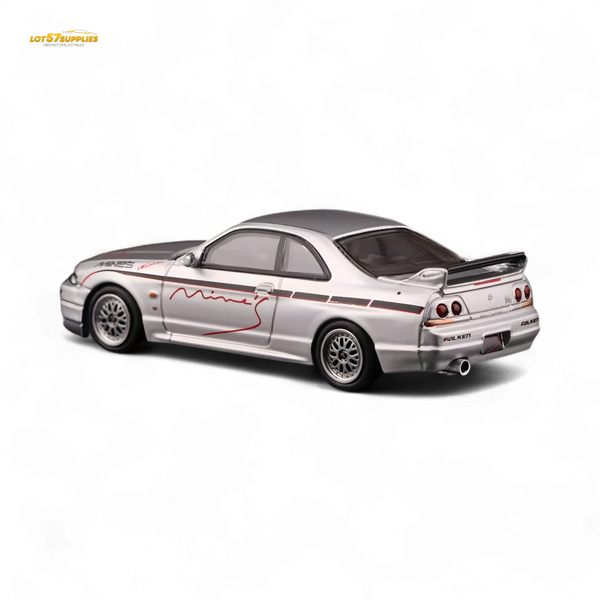 Inno64 NISSAN SKYLINE GR-R (R33) "Tuned by Mine's" Silver 1:64