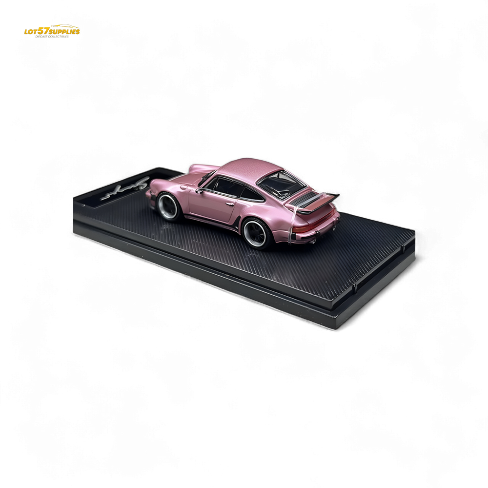 HobbyFans Porsche Singer 930 Turbo Study Ghost Player Custom Pink 1:64