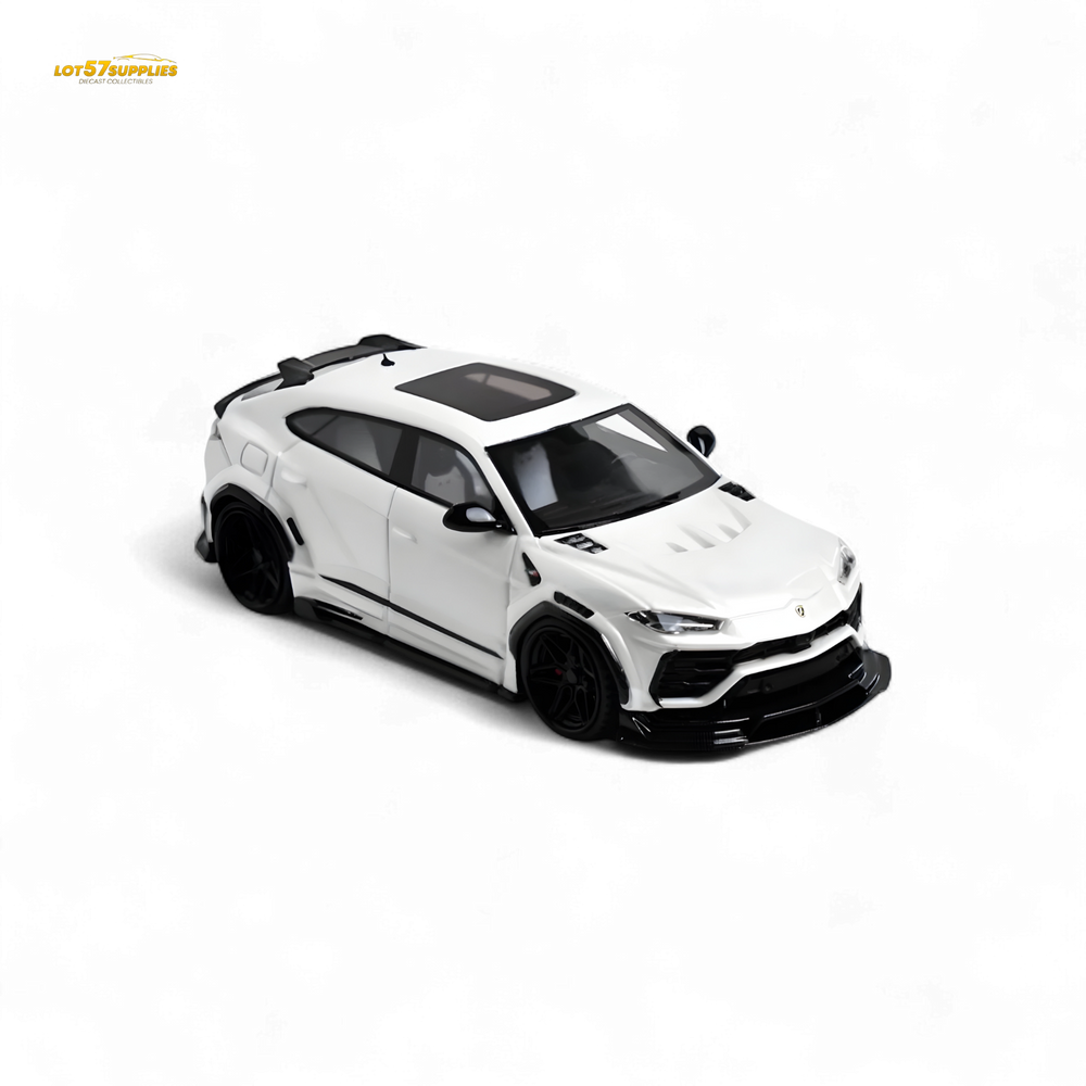 Flame Lamborghini Urus LBWK Bianco Icarus White Resin 1:64