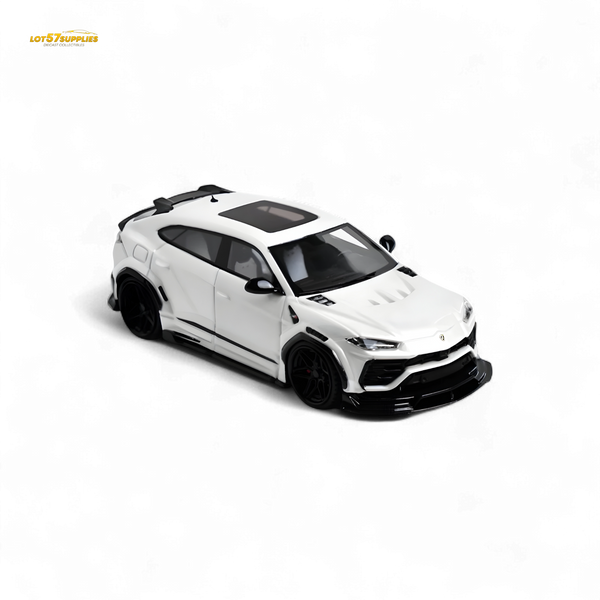 Flame Lamborghini Urus LBWK Bianco Icarus White Resin 1:64