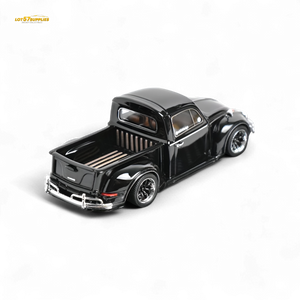 YM Model Volkswagen Beetle Pickup Truck FUSCUP Black 1:64