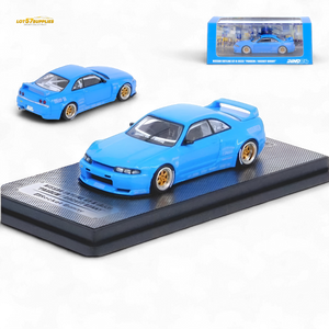 Inno64 Nissan Skyline GT-R R33 Pandem Rocket Bunny Widebody in Blue 1:64
