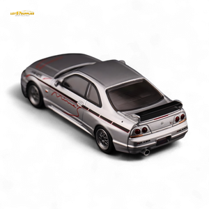 Inno64 NISSAN SKYLINE GR-R (R33) "Tuned by Mine's" Silver 1:64