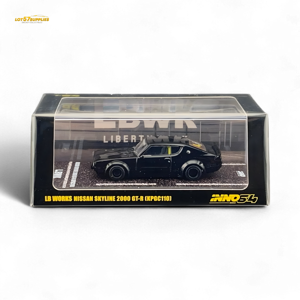 Inno64 Nissan Skyline 2000 GT-R KPGC110 KENMERI Black 1:64