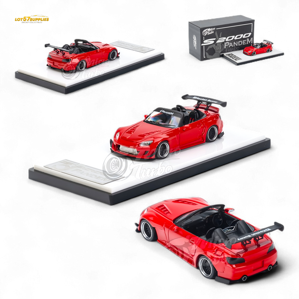 Microturbo Honda S2000 Roadster Pandem Rocket Bunny Aero Kit in Red 1:64