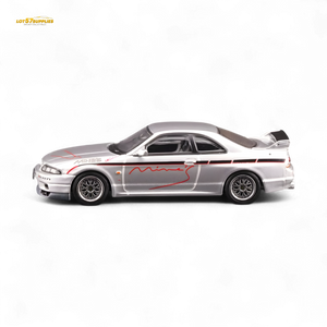 Inno64 NISSAN SKYLINE GR-R (R33) "Tuned by Mine's" Silver 1:64