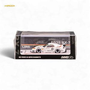 Inno64 Mazda RX-7 LBWK in White 1:64 IN64-LBWK-RX7-02