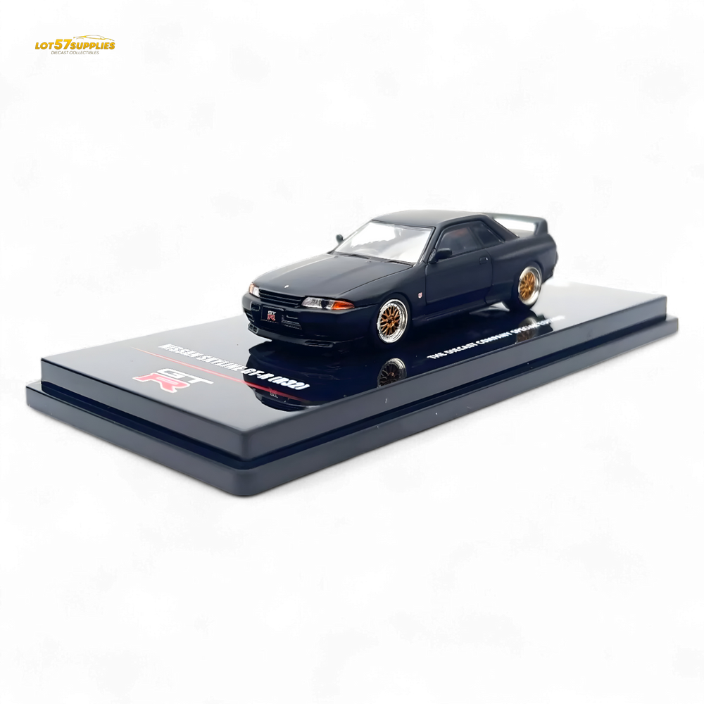 Inno64 Nissan Skyline GT-R R32 Matt Black "THE DIECAST COMPANY" Special Edition 1:64 IN64-R32-MB