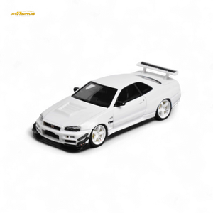 Error404 Model Nissan Skyline GT-R (R34) Custom Solid White 1:64