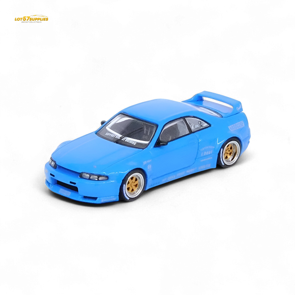 Inno64 Nissan Skyline GT-R R33 Pandem Rocket Bunny Widebody in Blue 1:64