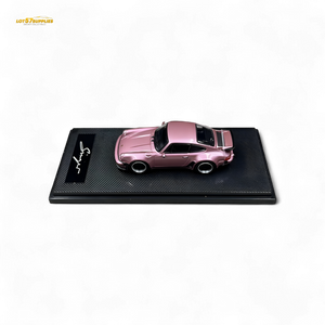 HobbyFans Porsche Singer 930 Turbo Study Ghost Player Custom Pink 1:64
