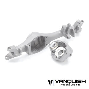 Vanquish VPS08631 F10T Aluminum Front Axle Housing - Clear Anodized