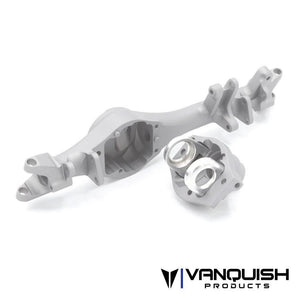 PowerHobby Vanquish VPS08631 F10T Aluminum Front Axle Housing - Clear Anodized