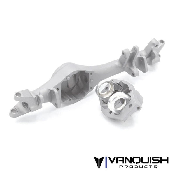 PowerHobby Vanquish VPS08631 F10T Aluminum Front Axle Housing - Clear Anodized