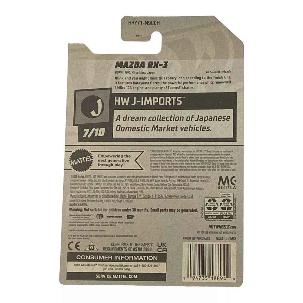 Hot Wheels Mazda RX-3 - J-Imports Series 7/10