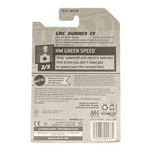 Hot Wheels GMC Hummer EV - Green Speed Series 3/5