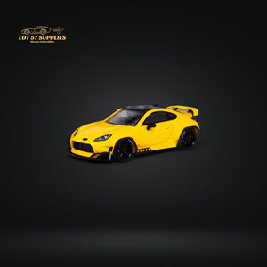 Fuji Toyota GR86 Pandem 2nd Gen in Yellow 1:64
